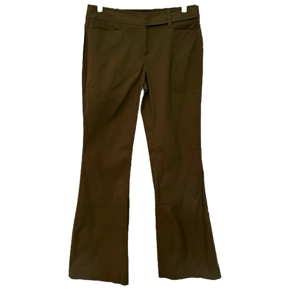 Ideology Women’s NWT Green Flared Flat Front Pants Sz 6